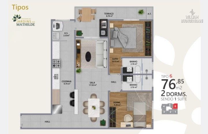 Apartamento, 2 quartos, 101 m² - Foto 11