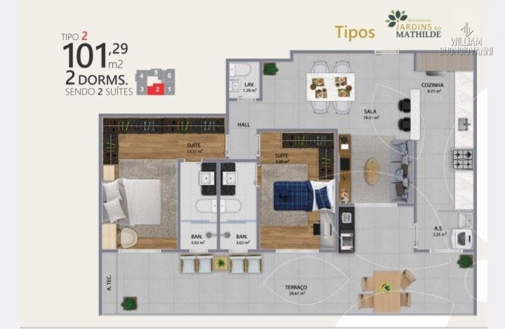 Apartamento, 2 quartos, 101 m² - Foto 7