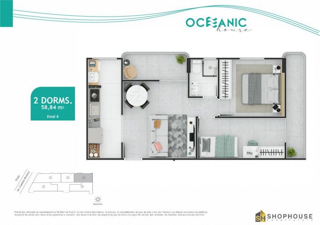 Apartamento, 2 quartos, 67 m² - Foto 4