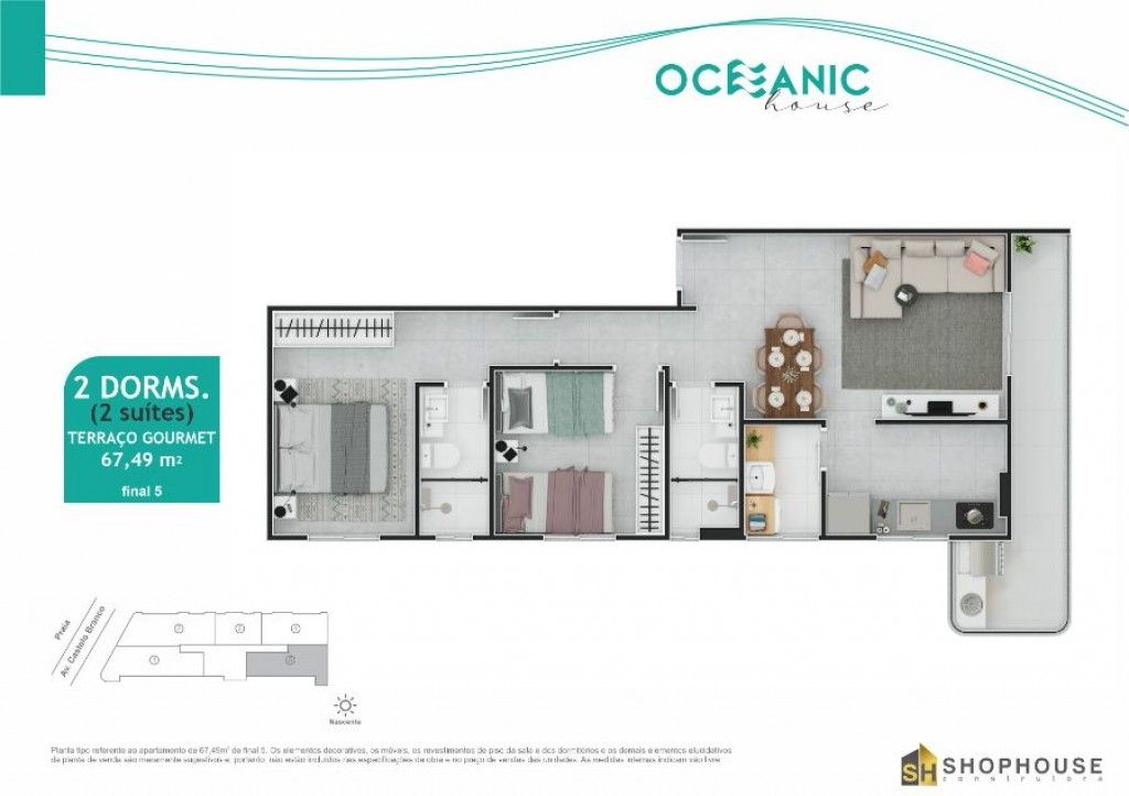 Apartamento, 2 quartos, 67 m² - Foto 5