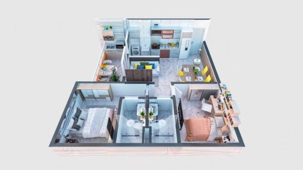 Apartamento, 2 quartos, 57 m² - Foto 2