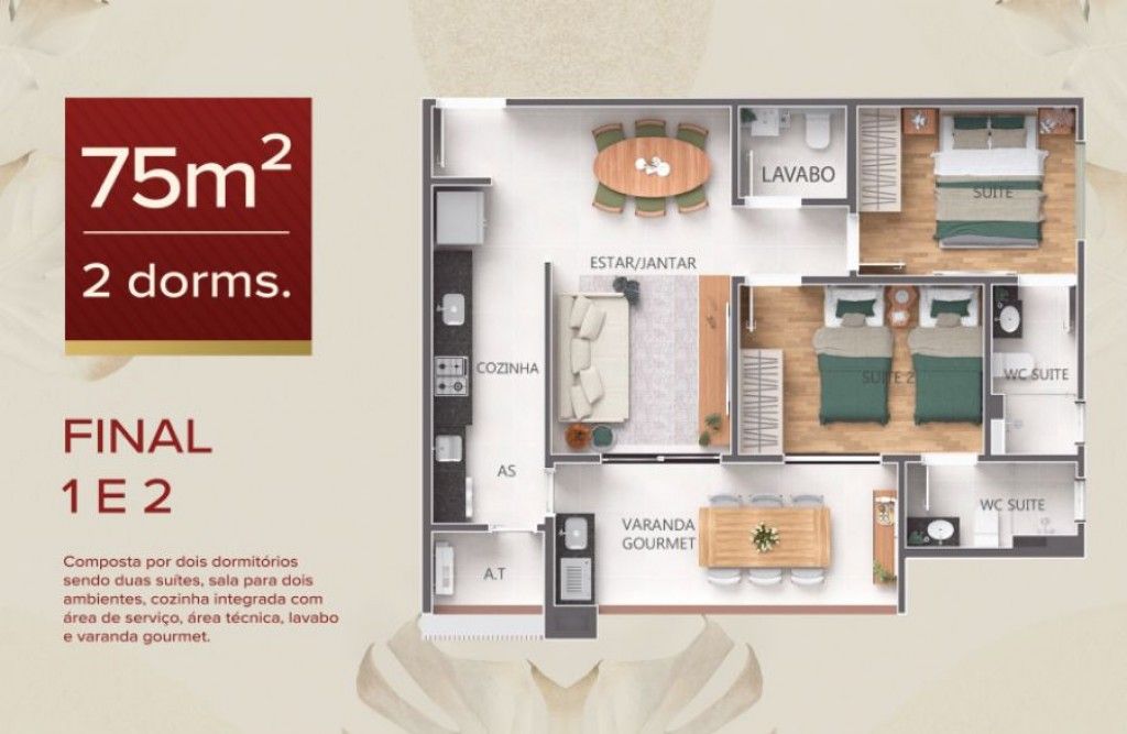 Apartamento, 1 quarto, 51 m² - Foto 8