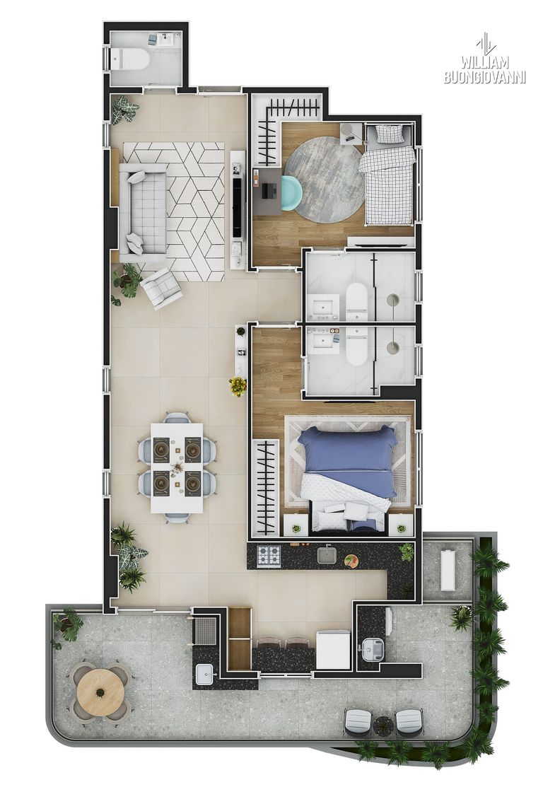 Apartamento, 1 quarto, 49 m² - Foto 25