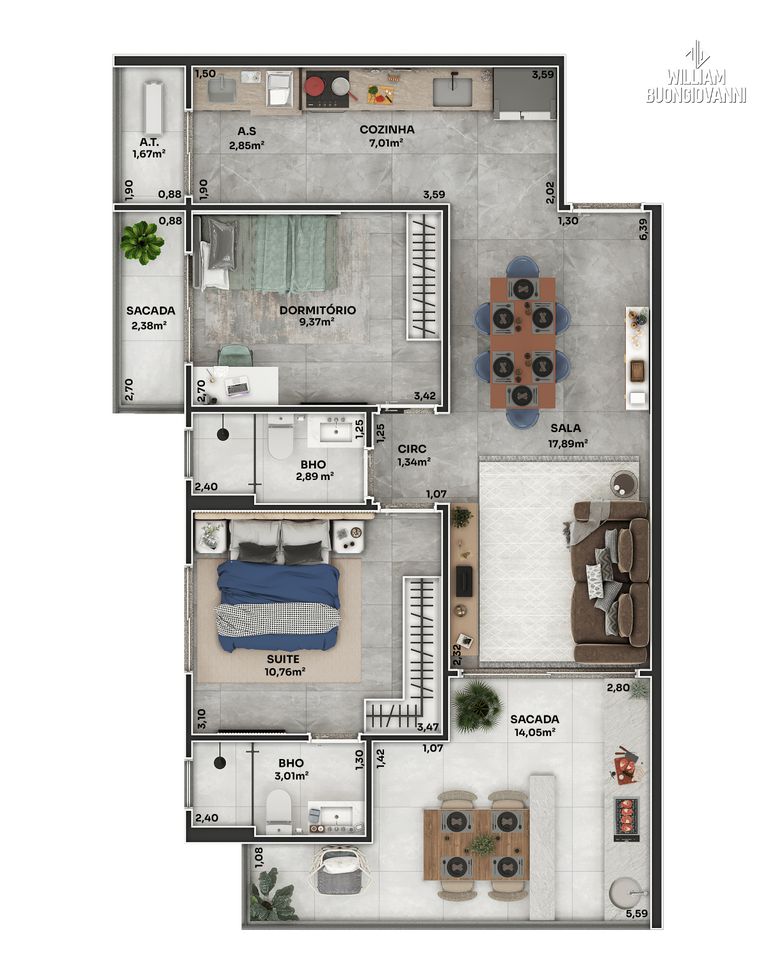 Apartamento, 2 quartos, 82 m² - Foto 14