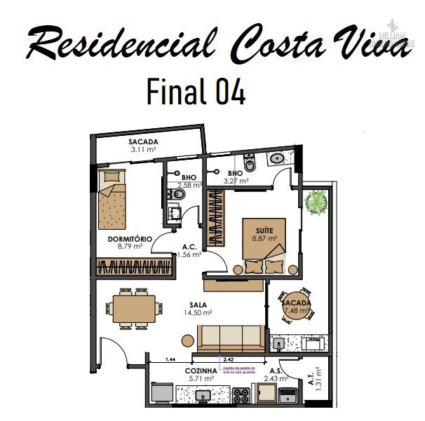 Apartamento, 2 quartos, 68 m² - Foto 21