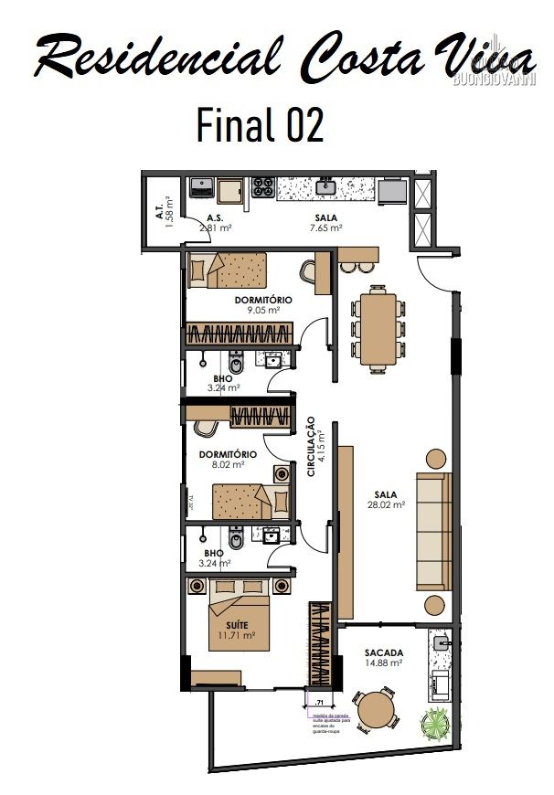 Apartamento, 2 quartos, 68 m² - Foto 22