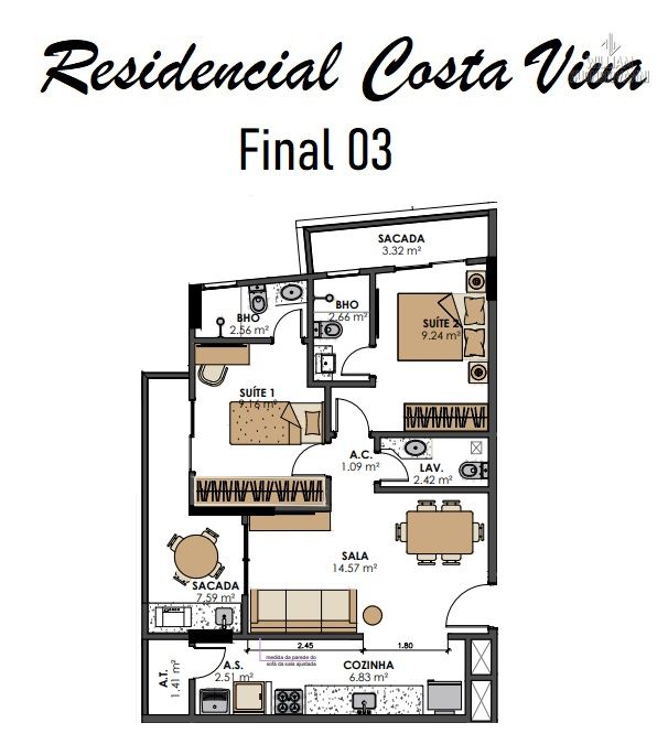 Apartamento, 2 quartos, 68 m² - Foto 24