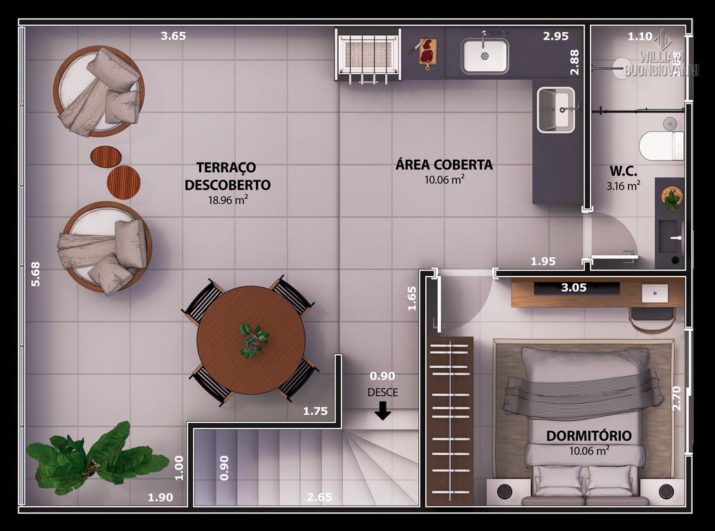 Casa de Condomínio, 3 quartos - Foto 3