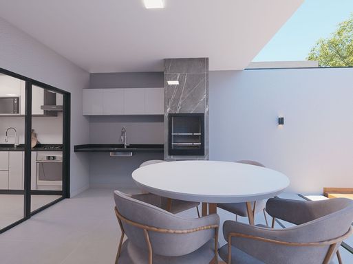 ÁREA GOURMET CHURRASQUEIRA 3D