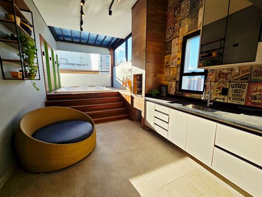 TERRAÇO GOURMET COM CHURRASQUEIRA E JACUZZI