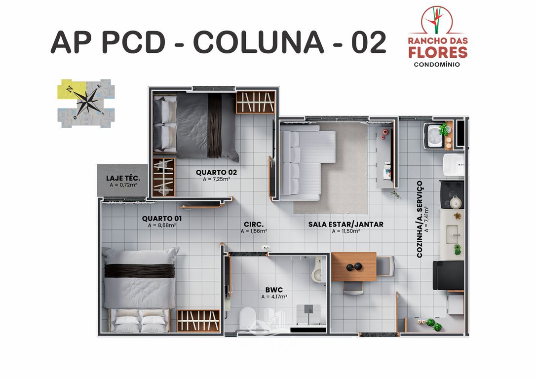 Apartamento, 2 quartos, 46 m² - Foto 29