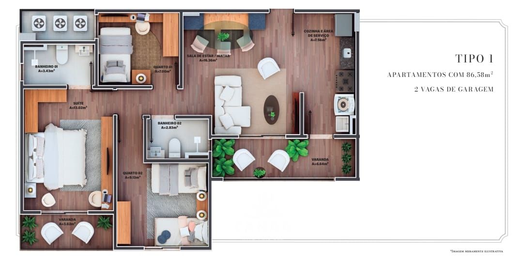 Apartamento, 3 quartos, 86 m² - Foto 28