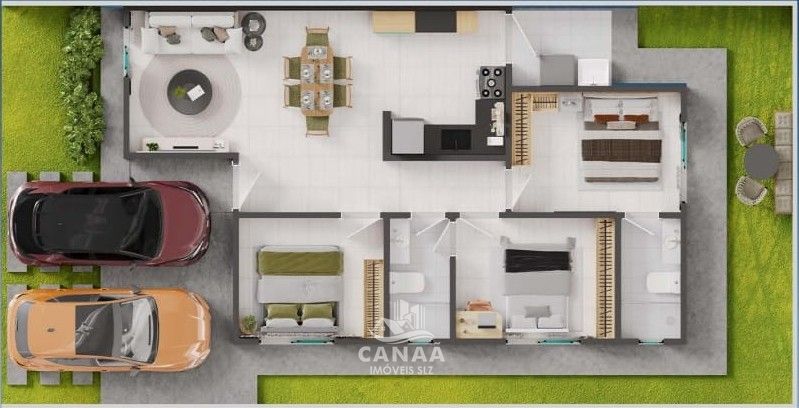 Casa de Condomínio, 3 quartos - Foto 3