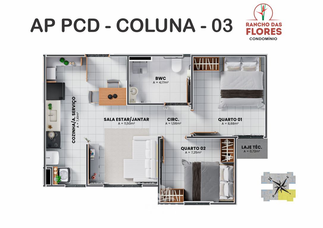 Apartamento, 2 quartos, 46 m² - Foto 30