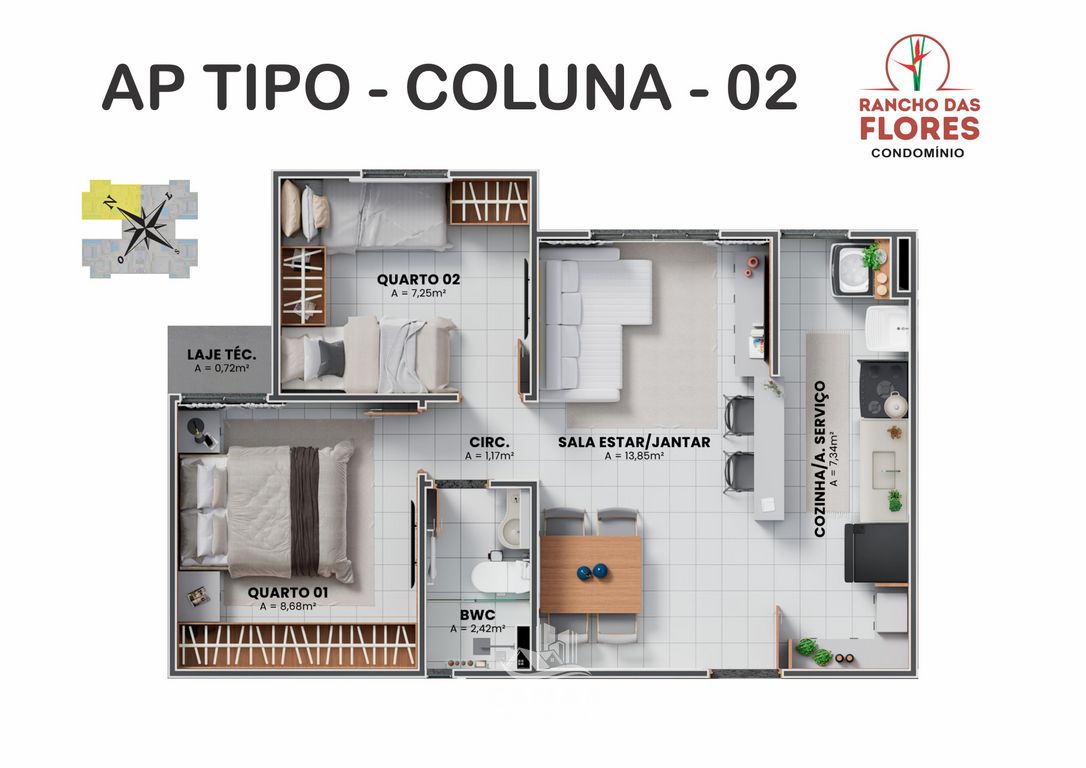 Apartamento, 2 quartos, 46 m² - Foto 25