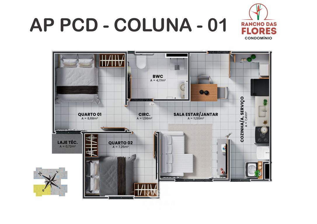 Apartamento, 2 quartos, 46 m² - Foto 28