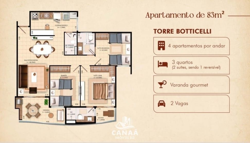 Apartamento, 3 quartos, 83 m² - Foto 24
