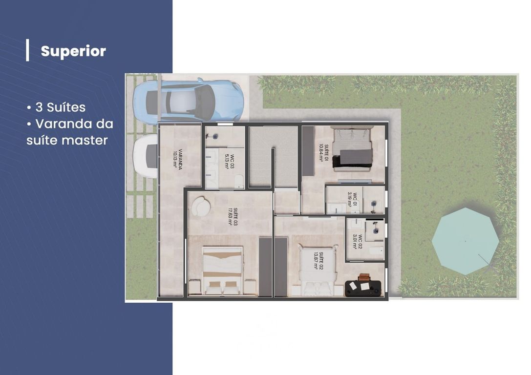 Casa de Condomínio, 3 quartos - Foto 18