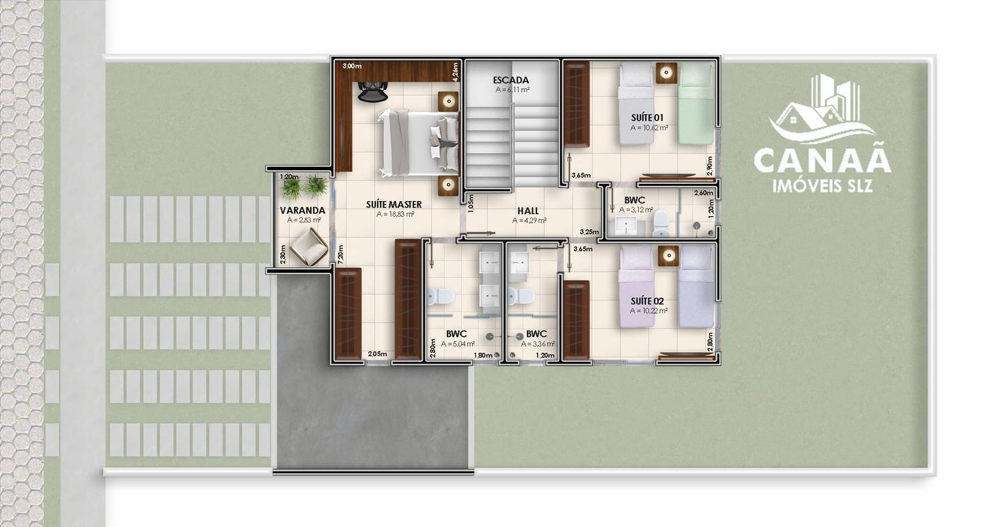 Casa de Condomínio, 3 quartos - Foto 23