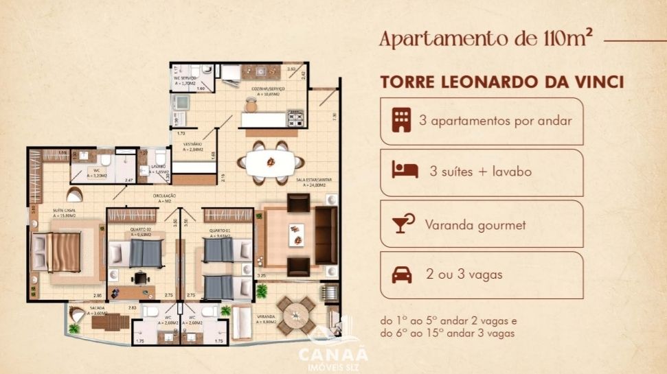 Apartamento, 3 quartos, 110 m² - Foto 24