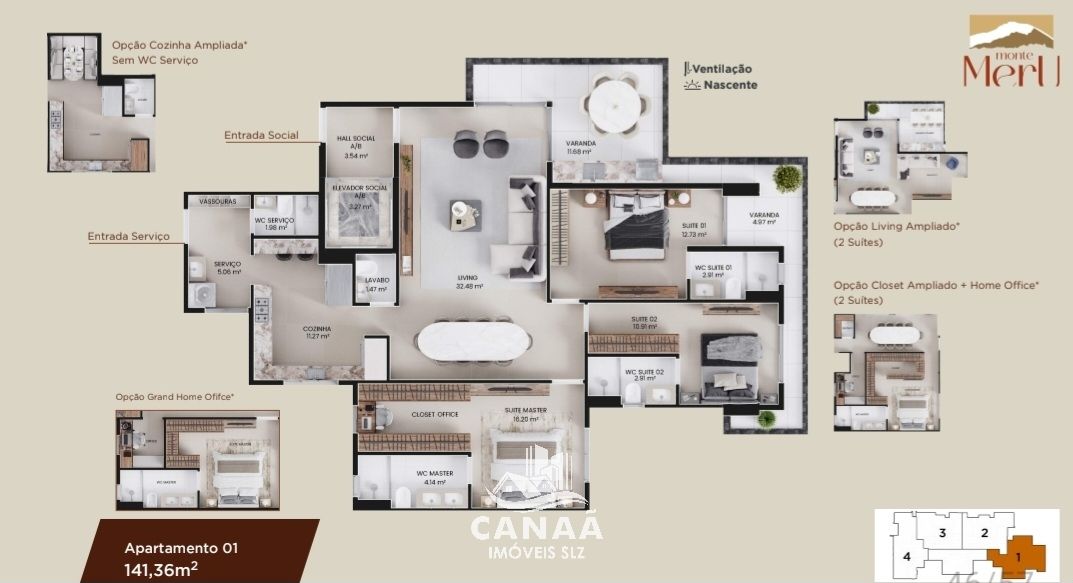 Apartamento, 3 quartos, 135 m² - Foto 31