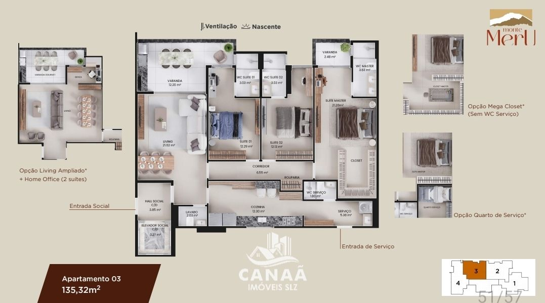 Apartamento, 3 quartos, 135 m² - Foto 36