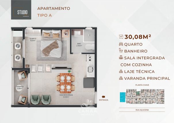 Apartamento, 1 quarto, 43 m² - Foto 31