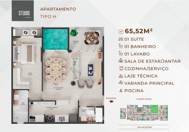 Apartamento, 1 quarto, 43 m² - Foto 39