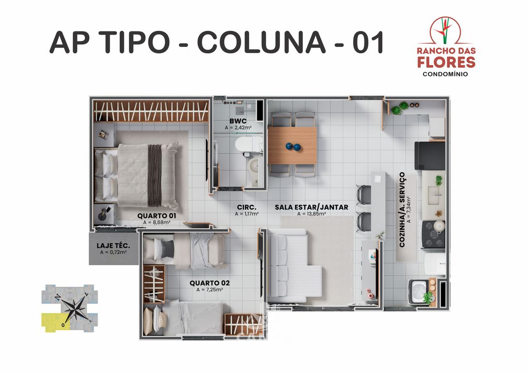 Apartamento, 2 quartos, 46 m² - Foto 24