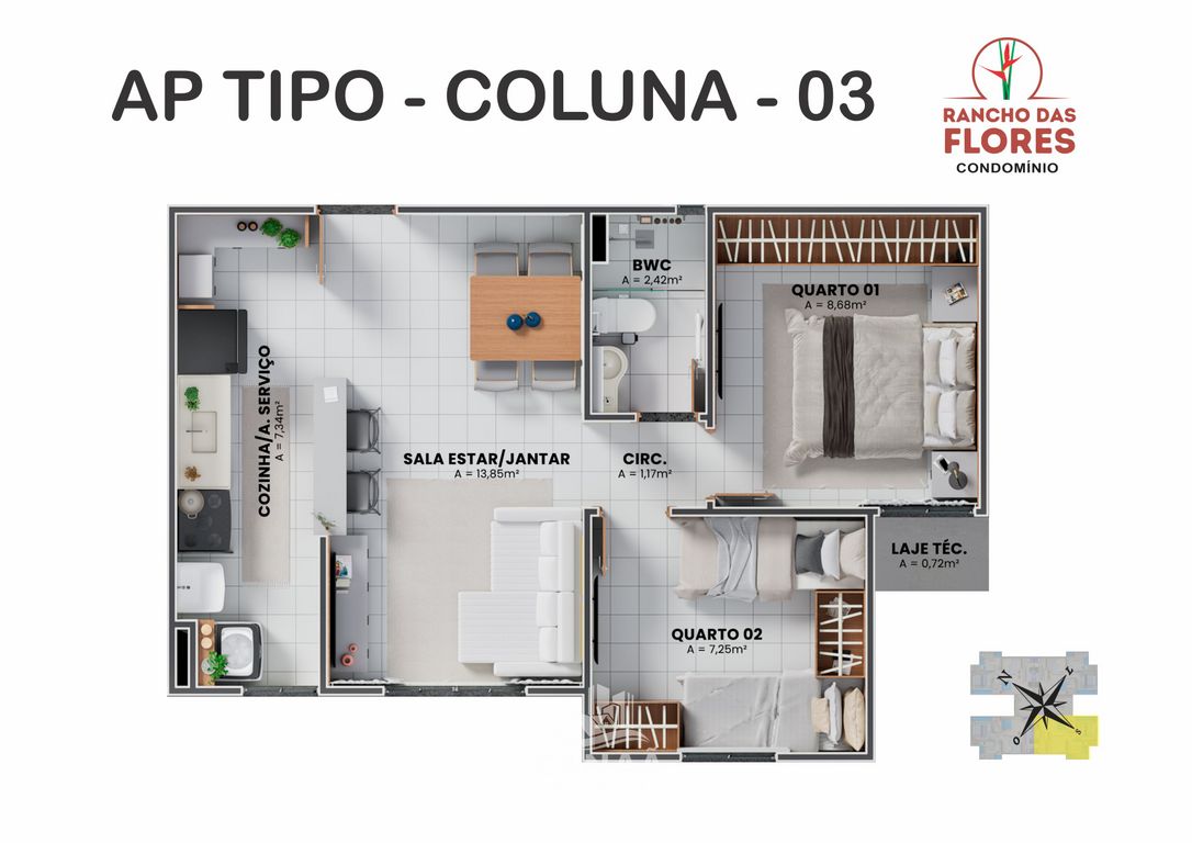 Apartamento, 2 quartos, 46 m² - Foto 26