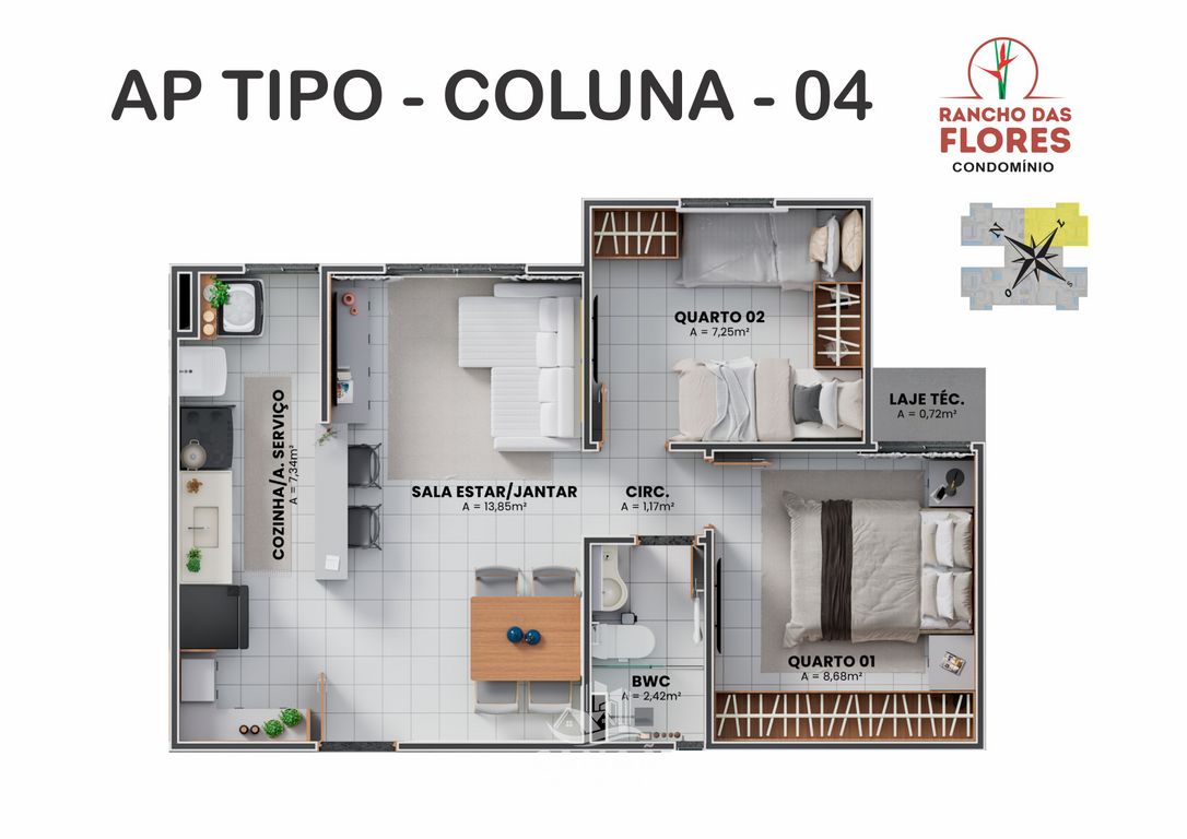 Apartamento, 2 quartos, 46 m² - Foto 27