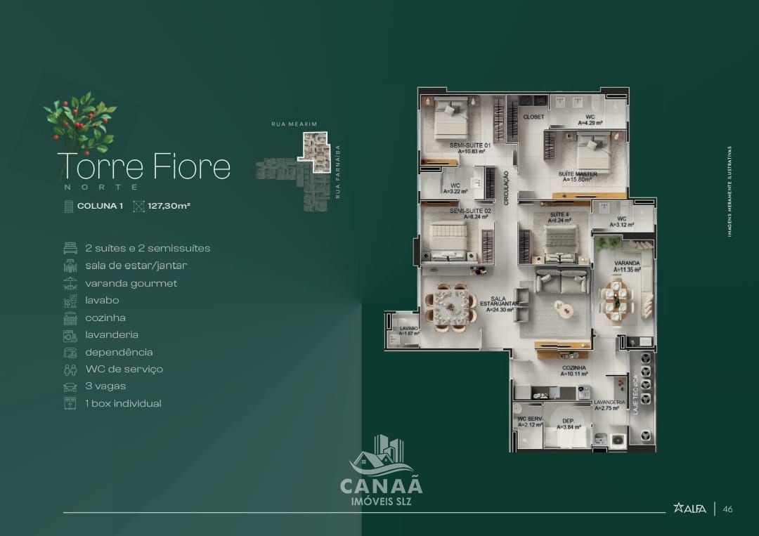 Apartamento, 3 quartos, 110 m² - Foto 39