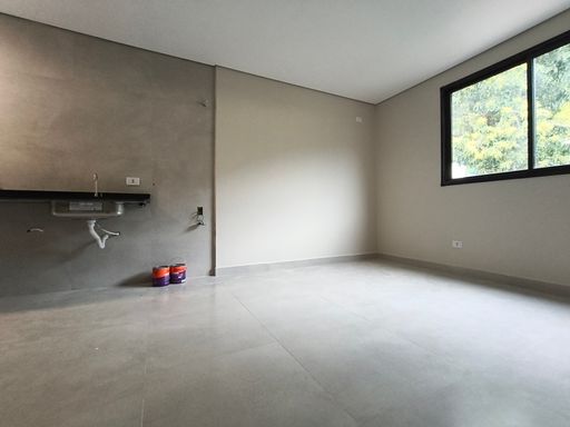 Sala e cozinha com ambiente integrado