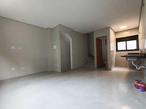 Sala e cozinha com ambiente integrado
