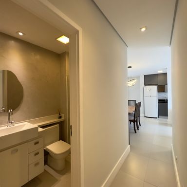 Corredor para acessar os dormitórios