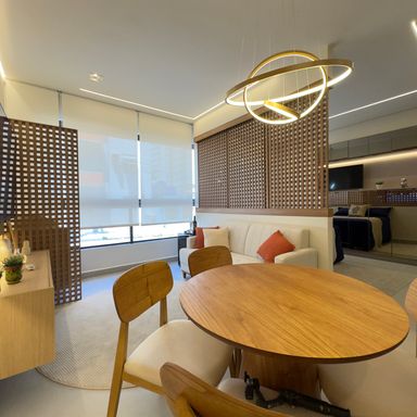 Fotos ilustrativas do apartamento decorado.