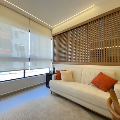 Fotos ilustrativas do apartamento decorado.