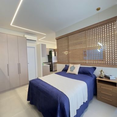 Fotos ilustrativas do apartamento decorado.