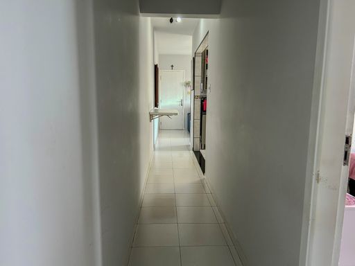 Corredor para acessar os dormitórios