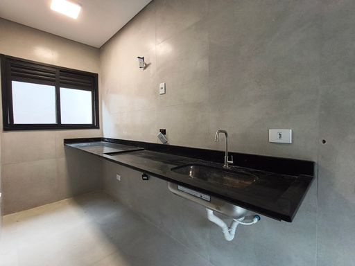 Sala e cozinha com ambiente integrado