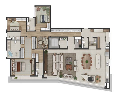 Planta de 280m²
