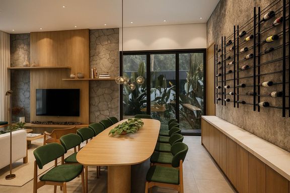 casa em condominio Royal Garden em Joinville térrea