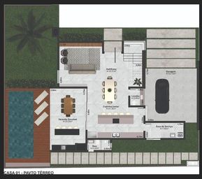 casa alto padrão em condominio em Joinville