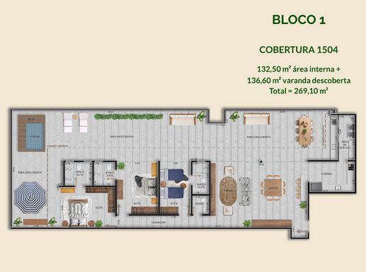 Planta 132,50 m² - 269,10 m²