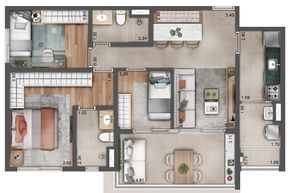 79m² - 3 Dormitórios