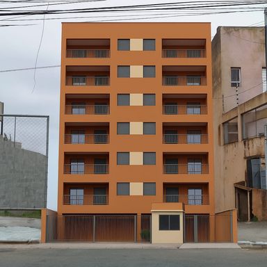 Ideia construtiva para o terreno criada por IA Prédio Residencial