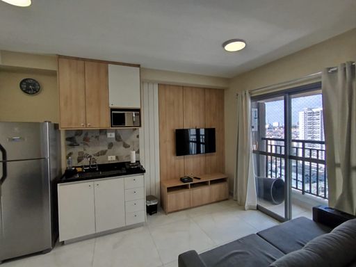 Sala integrada cozinha