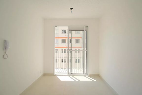 Sala integrada com sacada