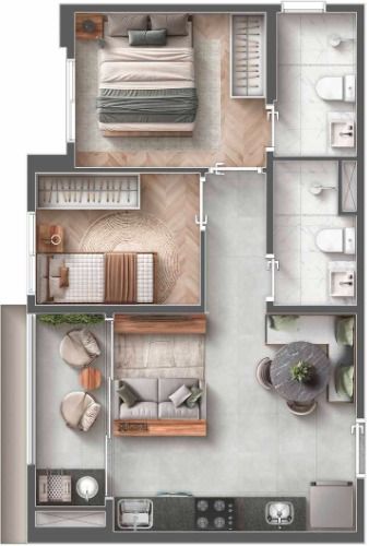 Planta 41,2m²