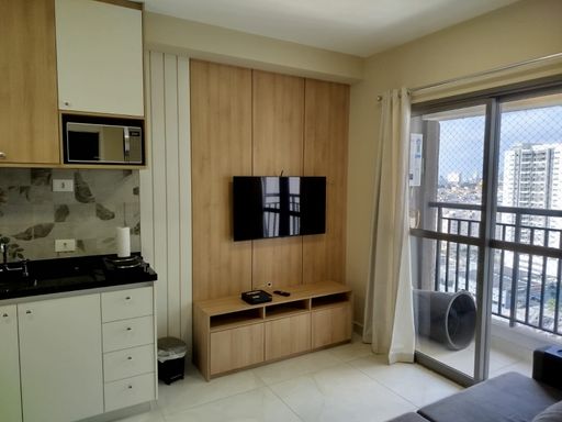Sala integrada cozinha